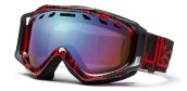 SKIBRILLE SMITH OPTICS STANCE REG BLACK RED RISE & FALL  GOGGLE