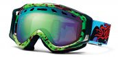 SKIBRILLE SMITH OPTICS STANCE REG NEON GREEN HORRORGAMI GOGGLE
