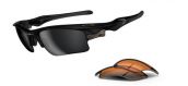 OAKLEY FAST JACKET XL 9156-01 Polished Black - Black Iridium