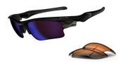 OAKLEY FAST JACKET XL 9156-03 Black - G30 Iridium & Persimmon