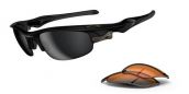 OAKLEY FAST JACKET 9097-01 Black - Black Iridium & Persimmon